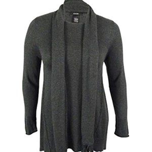 ALFANI Fringe Scarf Sweater Top Size M